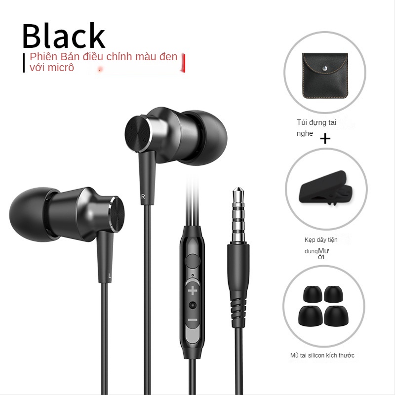 [Spot hot sale] Langston V7 Black Shark 4 General Electric game earphone in-ear wired listening voic