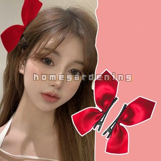 2 Kẹp Tóc Nơ Ruy Băng Đen Trắng