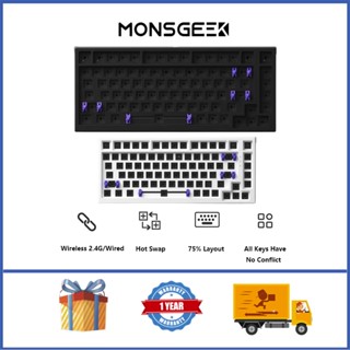 Bàn Phím Cơ Gaming Akko MONSGEEK MG75 75% 83 Phím Có Dây + USB Type-C + Không Dây 2.4GHz