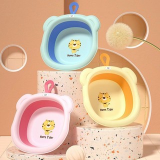Chậu Rửa Mặt Gấp Gọn Họa Tiết Ong và Thỏ Dễ Thương Siêu Nhẹ Tiện Dụng cho bé