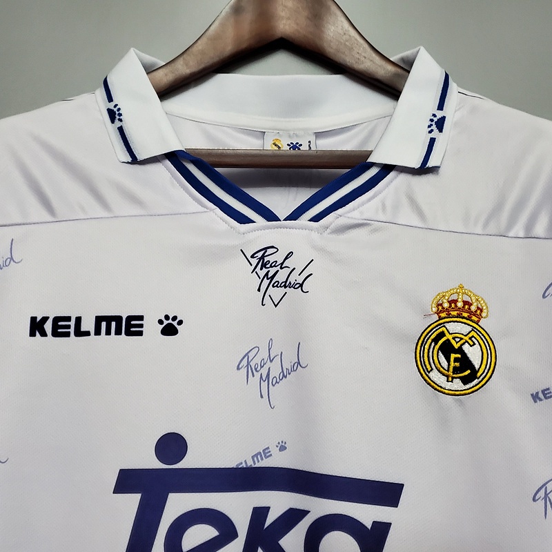 Áo Bóng Đá Đội Tuyển Real Madrid 94-96 Phong Cách Retro