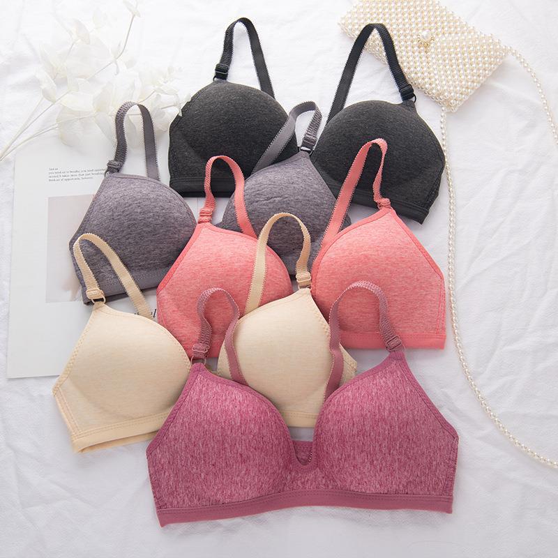 Áo Lót Nâng Ngực Vải cotton Mỏng Không Gọng Thoải Mái Cho Nữ