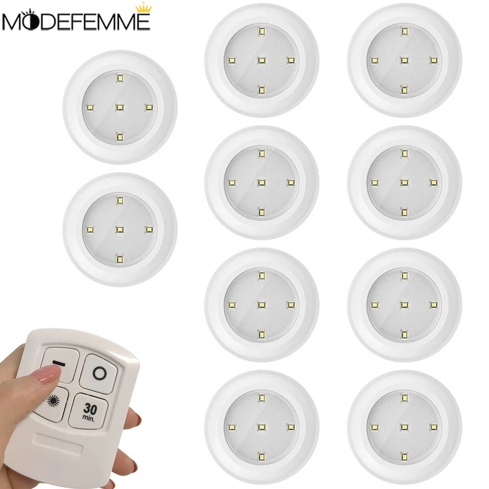 Đèn LED Gắn Tường Thông Minh Không Dây Chạy Pin Kèm Điều Khiển Từ Xa Tiện Dụng