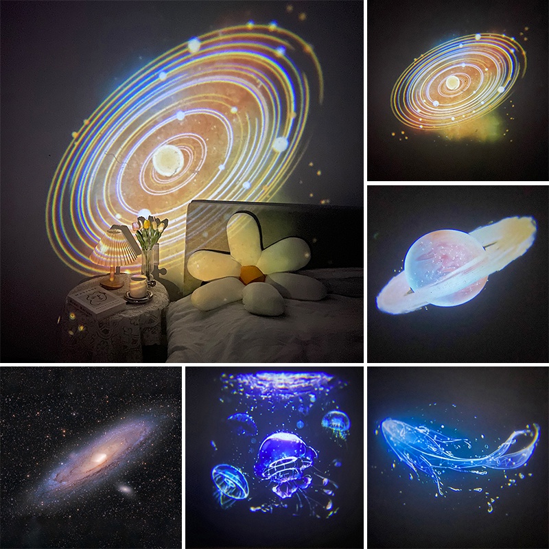 Đèn ngủ hình thiên hà sáng tạo lãng mạn