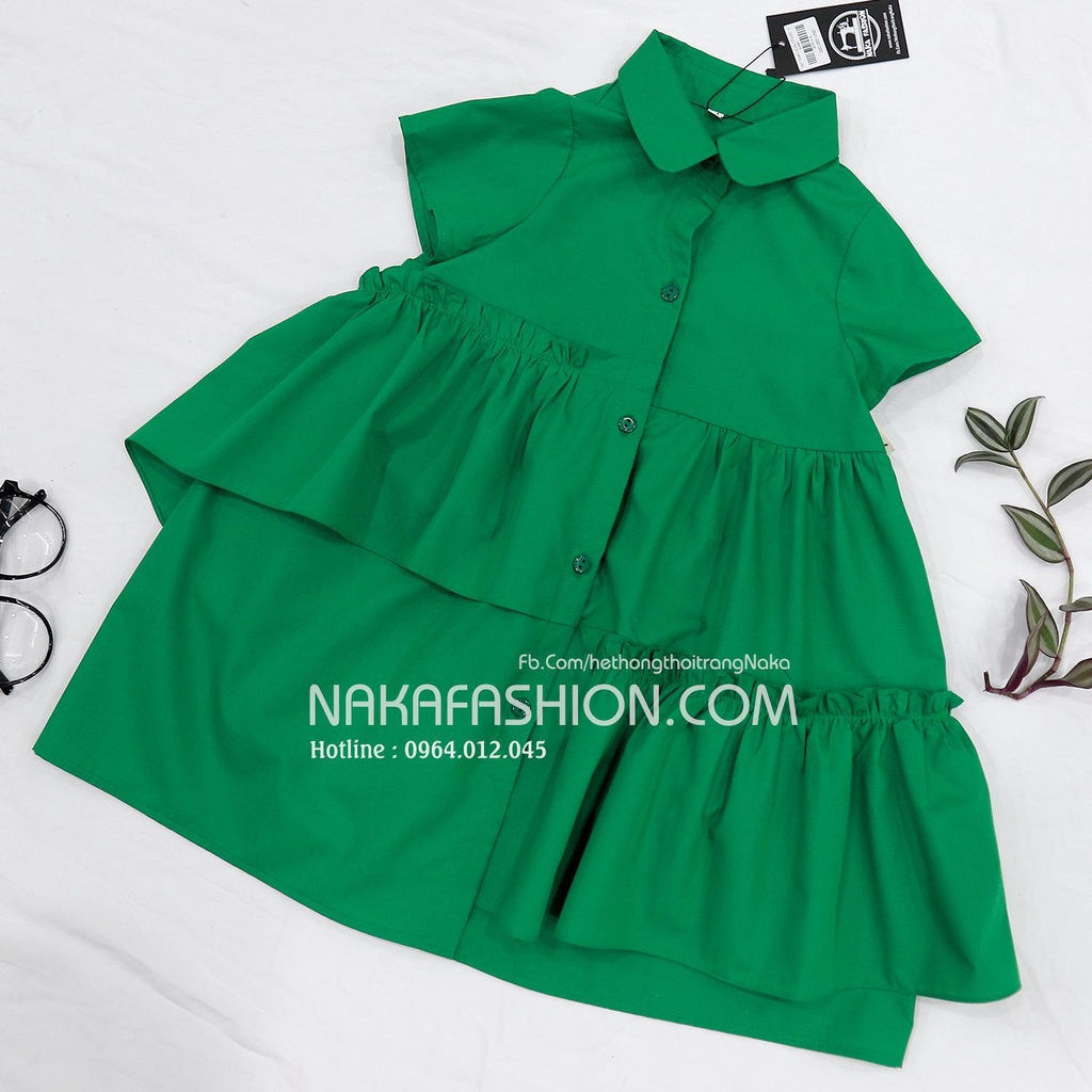 VÁY TÙNG LỆCH CỔ ĐỨC - MSP 2576