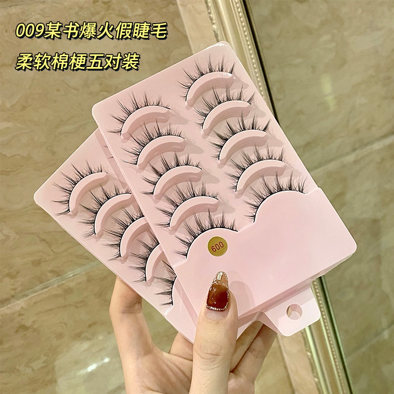 Hộp 5 Cặp Lông Mi Giả 3D Phong Cách Công Chúa Tự Nhiên