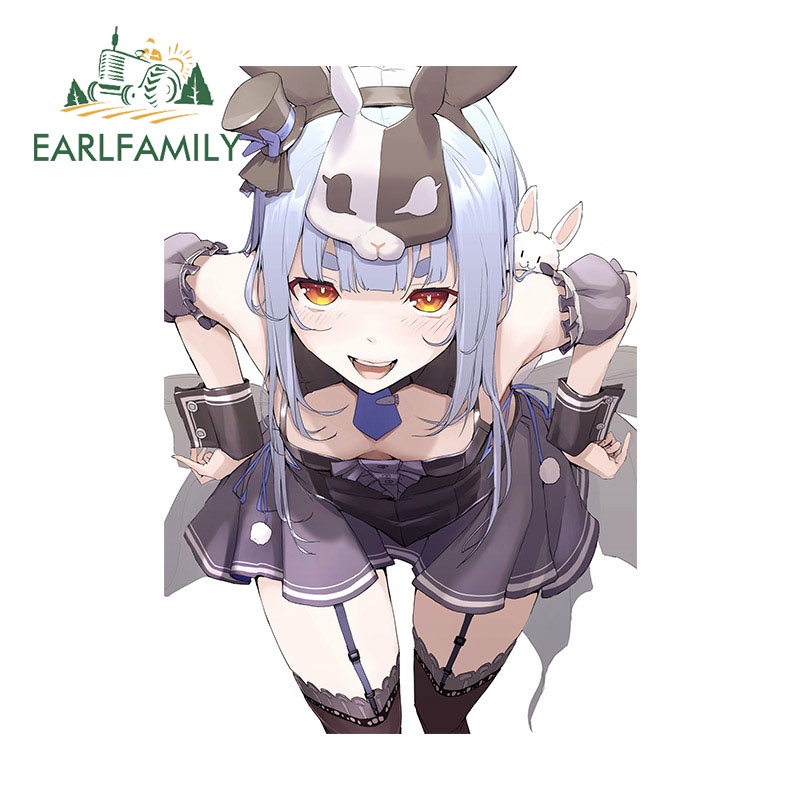 Earlfamily 13cm x 9.2cm đề can chống xước hololive thích hợp cho bất kỳ trang trí bề mặt phẳng và mịn màng nào
