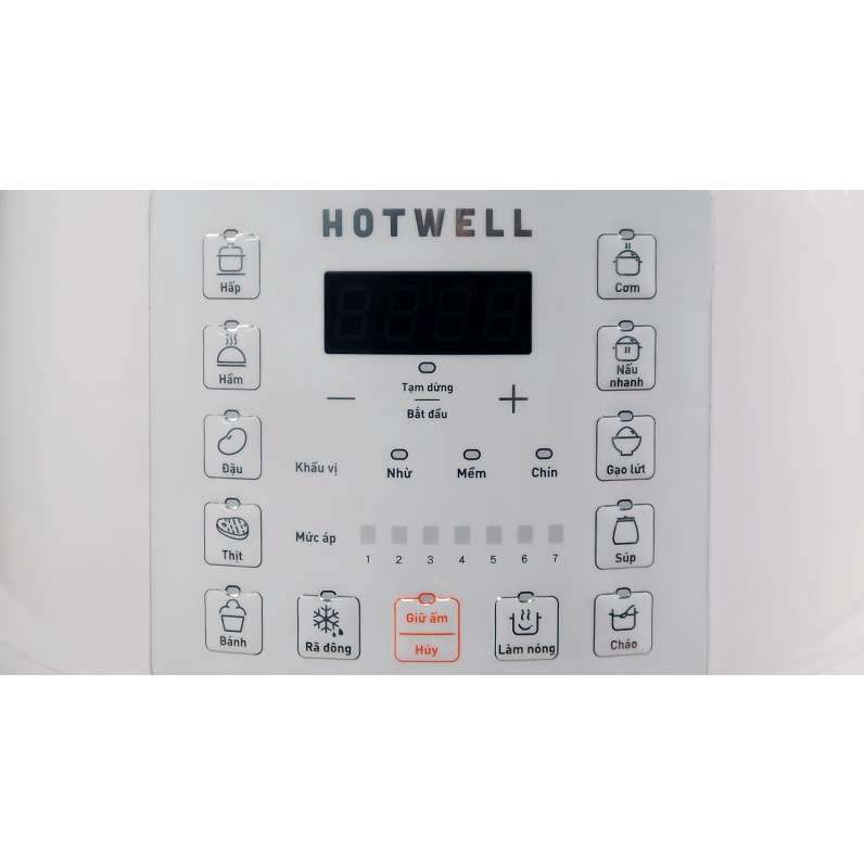 NỒI ÁP SUẤT ĐIỆN TỬ HOTWELL PE50H1 5 LÍT, 1 đổi 1 trong vòng 100 ngày, bảo hành 12 tháng