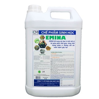 Chế phẩm sinh học EMINA đổ gốc can 5 lít