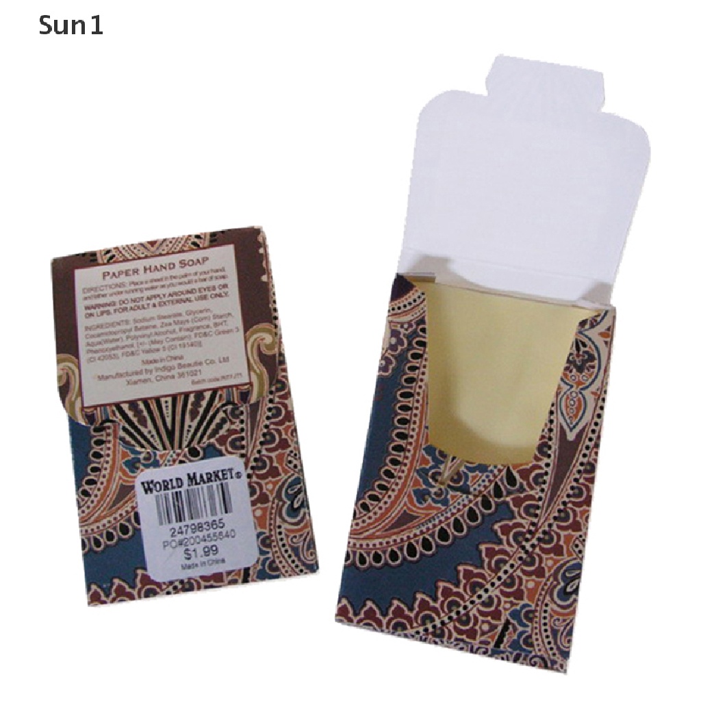 Xà Phòng Giấy Mini Tiện Dụng Khi Đi Du Lịch Ngoài Trời Sun1 &gt;