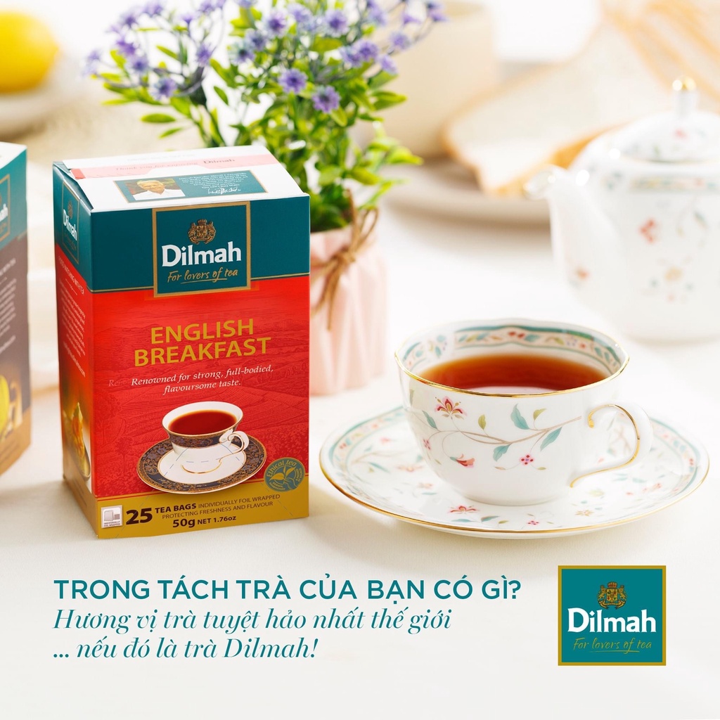 Trà Dilmah Buổi Sáng - Dilmah English Breakfast 25 túi x 2 gram