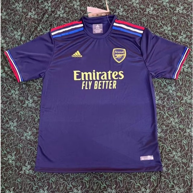 Áo Thun Thể Thao Tay Ngắn Màu Tím Arsenal Chất Lượng Cao 2324