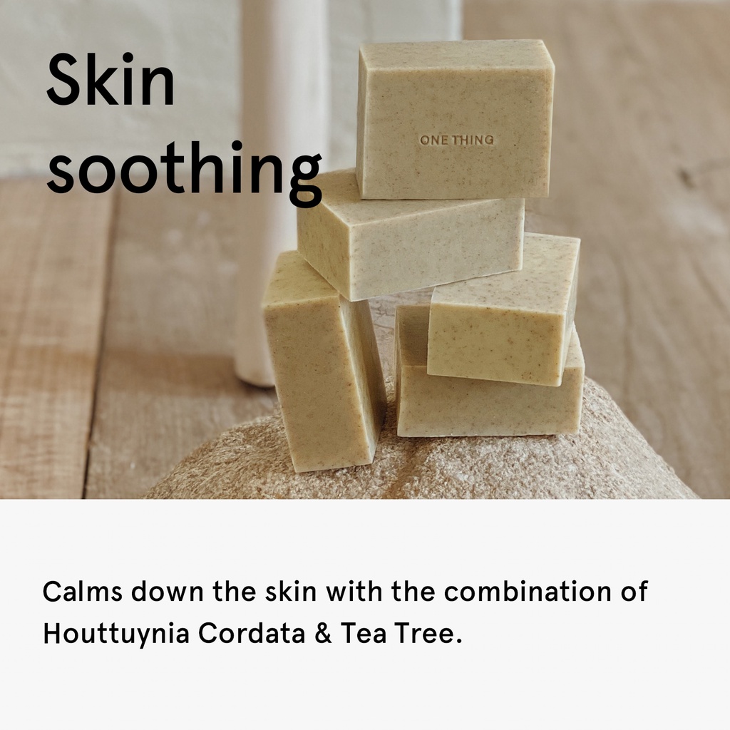 Xà Bông Rửa Mặt One Thing Houttuynia Cordata & Tea Tree Handcrafted Natural Soap 100g