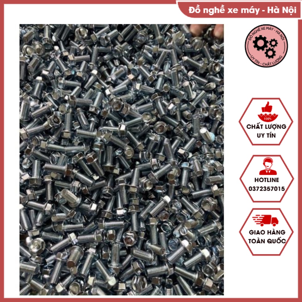 Ốc Dàn Chân 9 ly Xịn - Bộ Taro 9 ly, Ốc 9 ly - Ốc Sịn 9li x 2,5cm Bắt Dàn Chân Đồ Nghề Xe Máy_Hà Nội