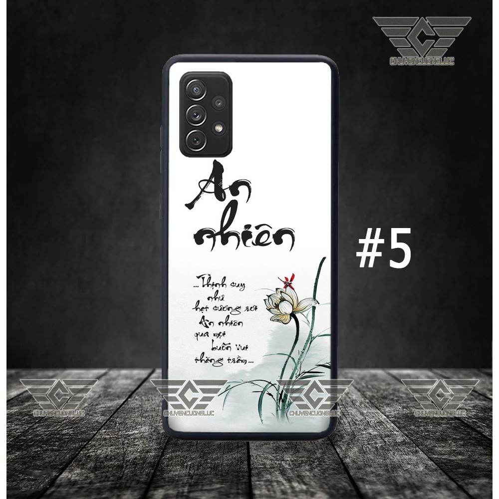 Ốp lưng samsung A31/ A51/ A71/ M51/ A21S/ NOTE 10 LITE/ A50/A50S/A30S Thư pháp bằng kính