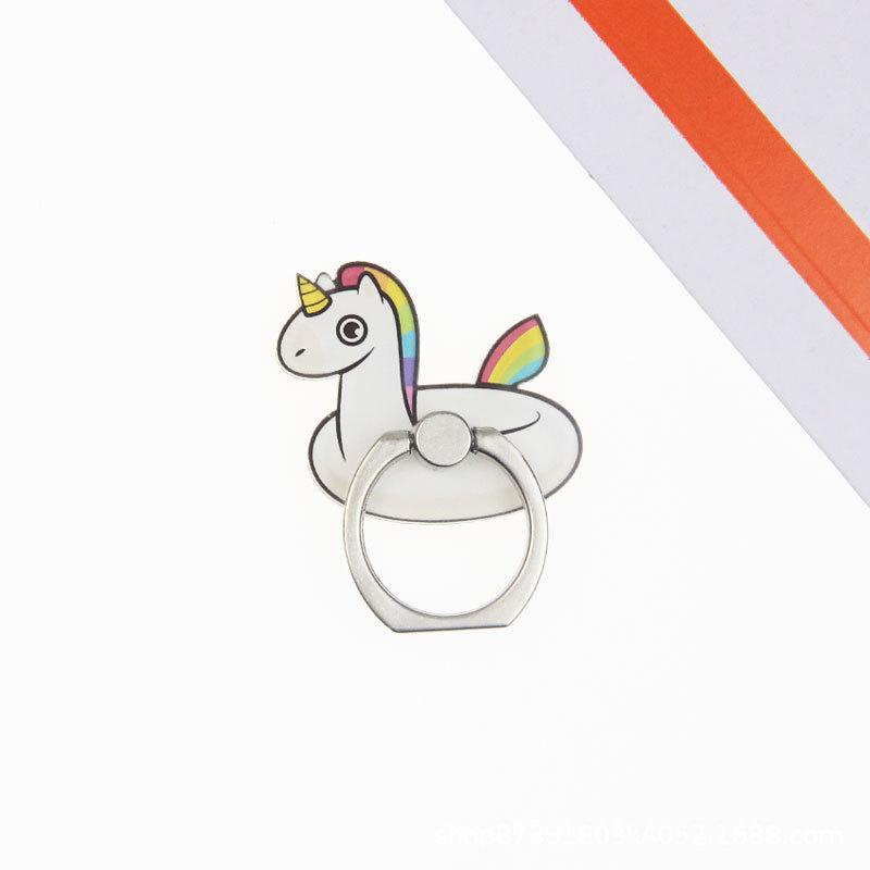 New Cartoon Cute Rainbow Unicorn Mobile Phone Ring Holder Phone Bracket Phone Buckle Dây điện thoại di động