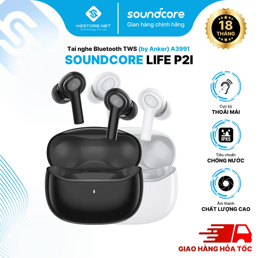 Tai nghe không dây SOUNDCORE (by ANKER) Life P2i True Wireless (TWS) - A3991