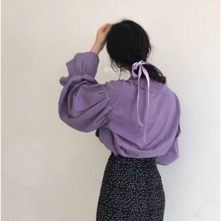[ORDER] Áo tím tay bồng vintage