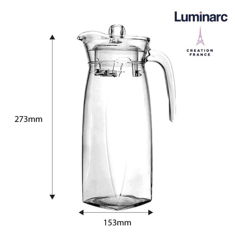 Bình Nước Thuỷ Tinh Luminarc Flame 1.3L- LUBIJ8535