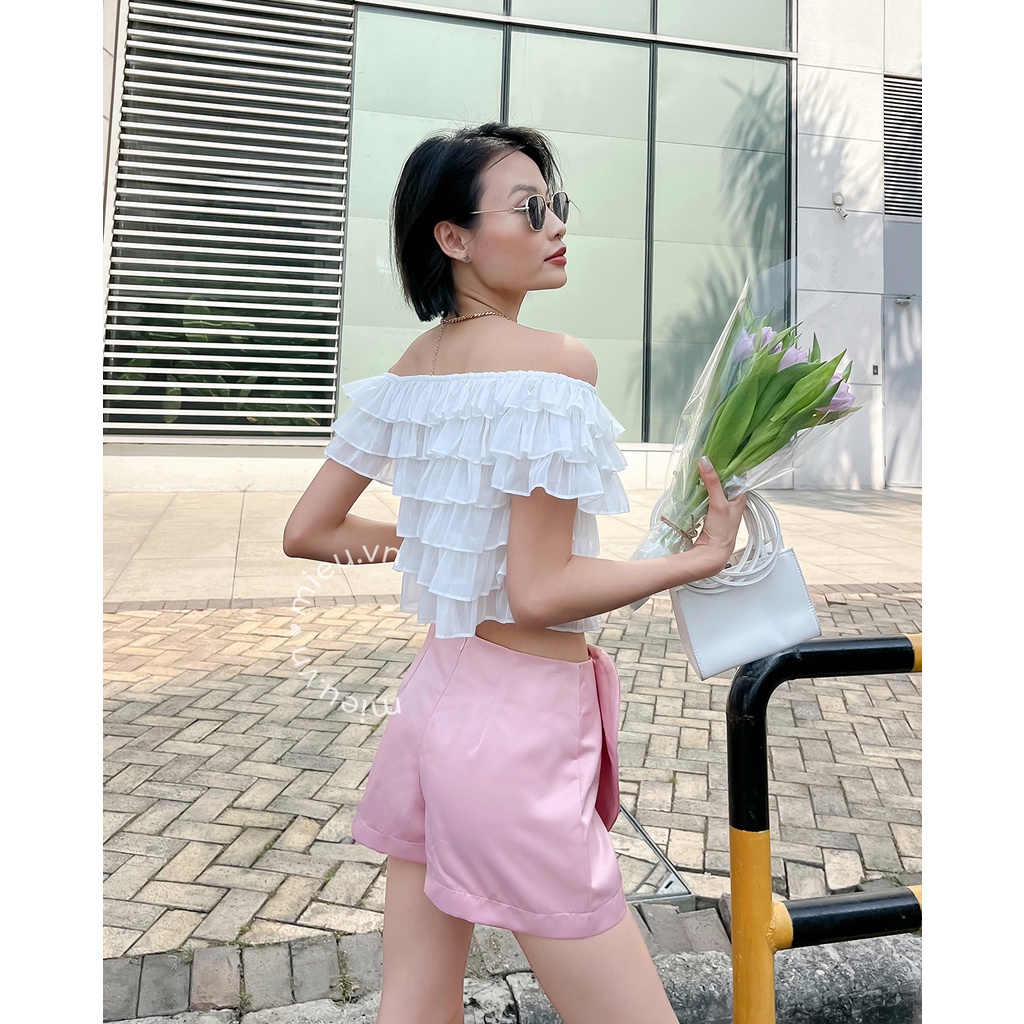 Quần short nữ thiết kế trái tim đặc biệt MIEU - JD05