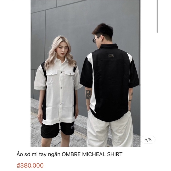 Pass Rộng Mua 380 Áo Sơ Mi Đen Viền Trắng, Sơ Mi Trắng Viền Đen Tay Ngắn Local Brand Unisex Nam Nữ