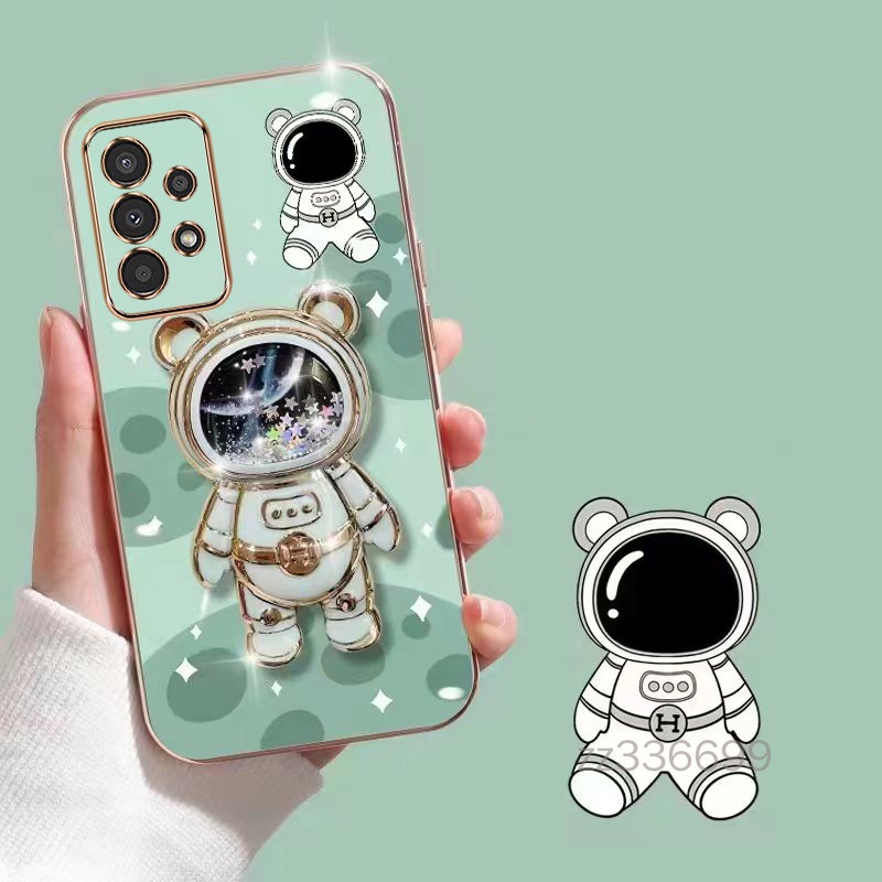 Ốp lưng Samsung A13 4G A13 5G Samsung A23 5G A33 5G A53 5G A73 5G Ốp Điện Thoại TPU Siêu Mỏng Hình Gấu 3D Kèm Giá Đỡ Cho Samsung A13 4G A13 5G Samsung A23 5G A33 5G A53 5G A73 5G