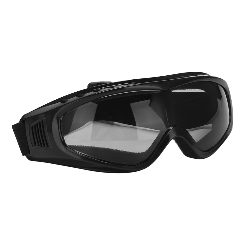 Airsoft Goggles  Paintball Clear Glasses Wind Dust Protection Motorcycle, Black