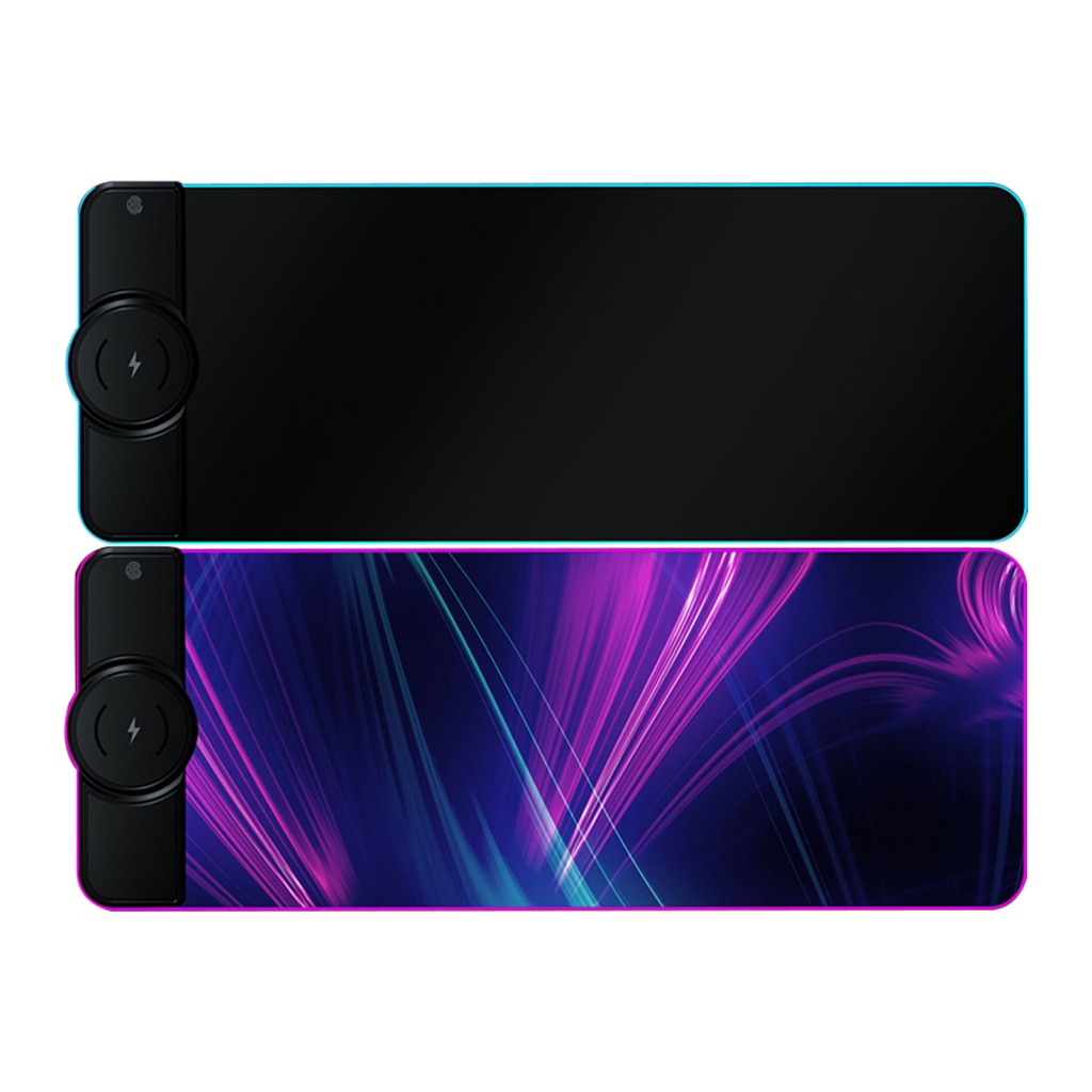 Tấm Lót Chuột Và Bàn Phím Không Dây 15W RGB K9186 Họa Tiết Hoa Hướng Dương Dành Cho Game Thủ