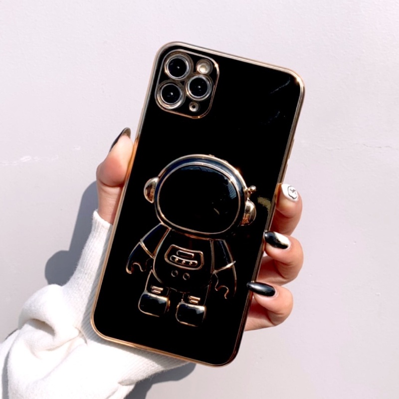 Ốp Lưng TPU Mềm Mạ Viền - Mẫu Phi Hành Gia  - PHG001