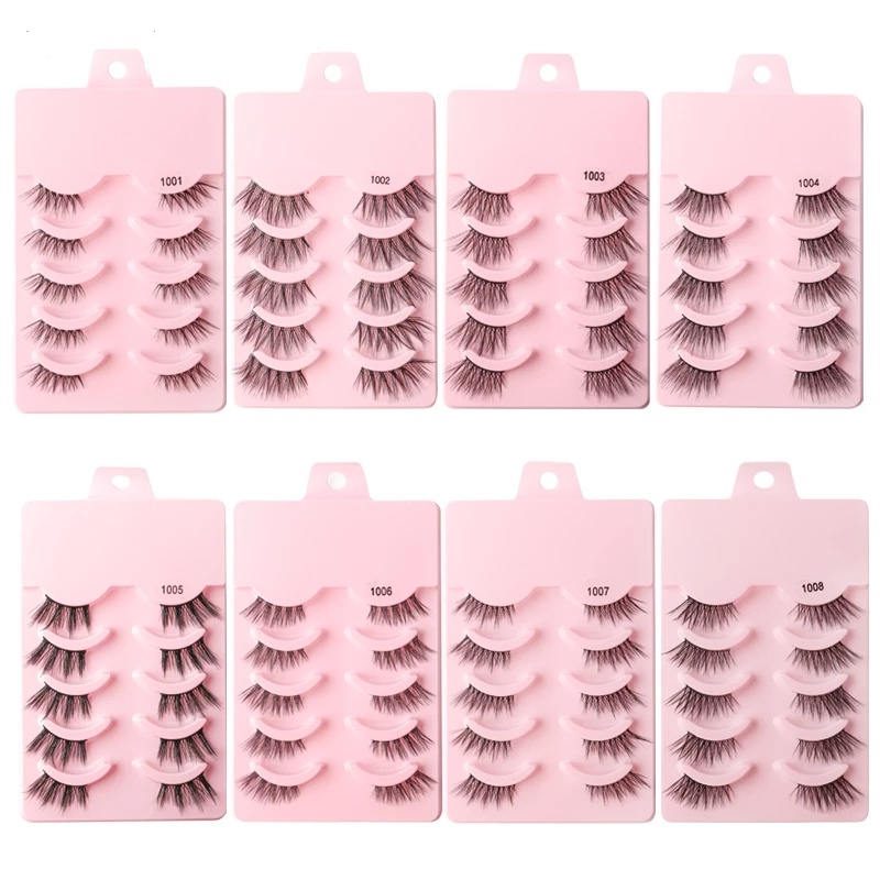 Set 5 Cặp Lông Mi Giả 3D Dài Có Thể Tái Sử Dụng