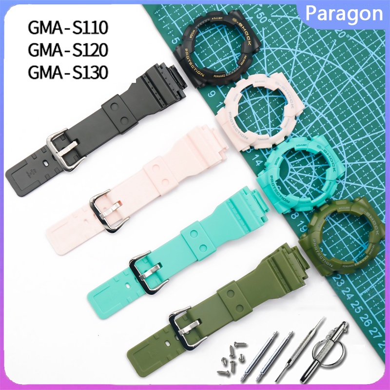 Bộ Dây Đeo + Hộp Đựng + Vít Cho Đồng Hồ Casio G-SHOCK GMA-S110 120 130