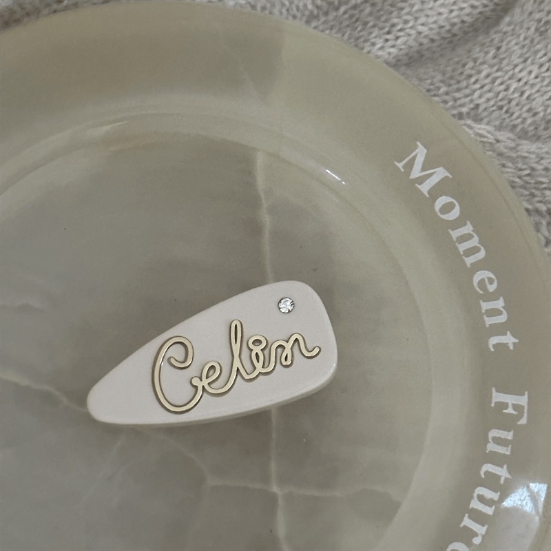 Kẹp Tóc Họa Tiết Chữ Phong Cách Retro Thời Trang