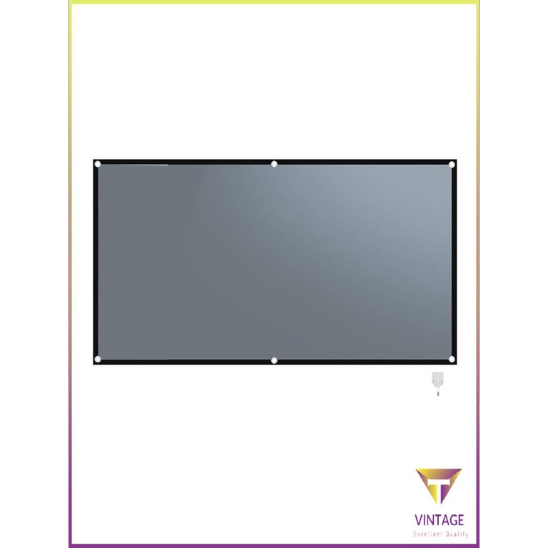 Màn hình chiếu 110 inch gấp chống ánh sáng bằng kim loại