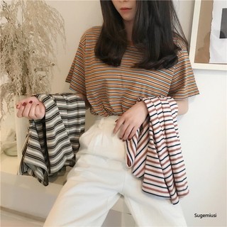 SUGEMIUSI Áo Thun In Chữ  T Cá Tính Hợp Thời Trang
