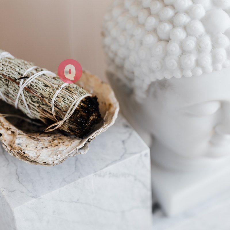 Xô Thơm Xanh Blue Sage Thanh Tẩy, Thu Hút Năng Lượng Tích Cực