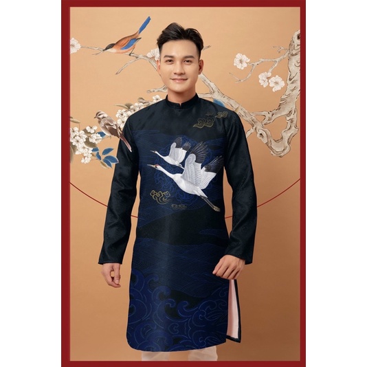áo dài nam thiết kế có big size dưới 95kg 2023