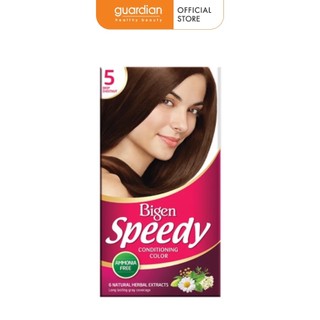 Kem nhuộm tóc Bigen Speedy #5 màu nâu hạt dẻ đậm 80g