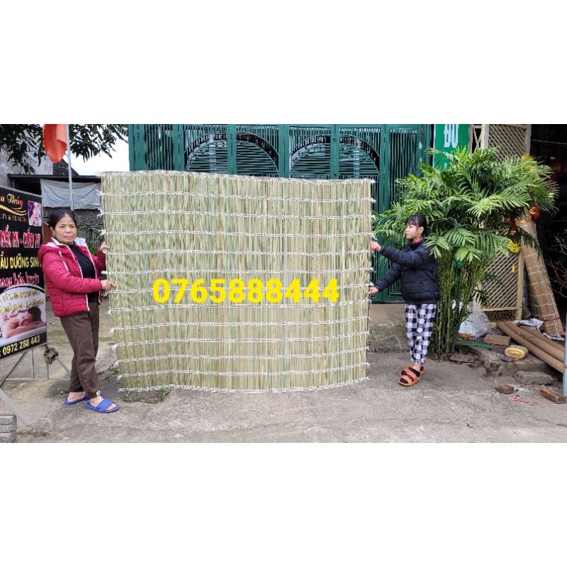 Mành che nắng mưa dài 2m5, mành cọ che nắng mưa số 1 Việt Nam