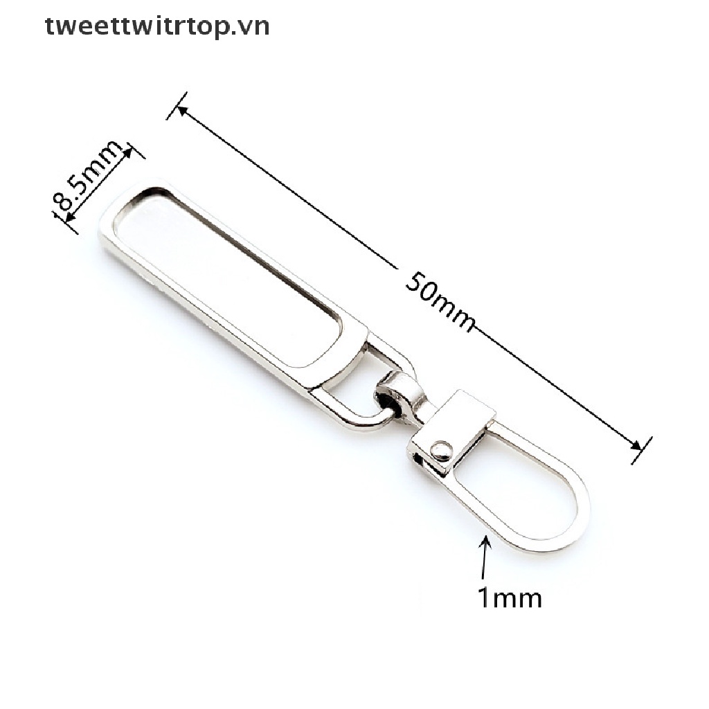 Trtop Set 5 Dụng Cụ Khóa Kéo Có Thể Tháo Rời Bằng Kim Loại Dùng Sửa Chữa Dây Kéo / Đầu Khóa DIY