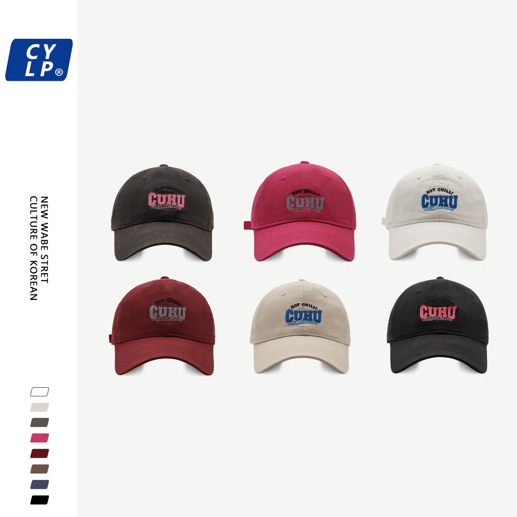 Mũ Lưỡi Trai Thêu Chữ Phong Cách Hàn Quốc Thời Trang Cho Cặp Đôi