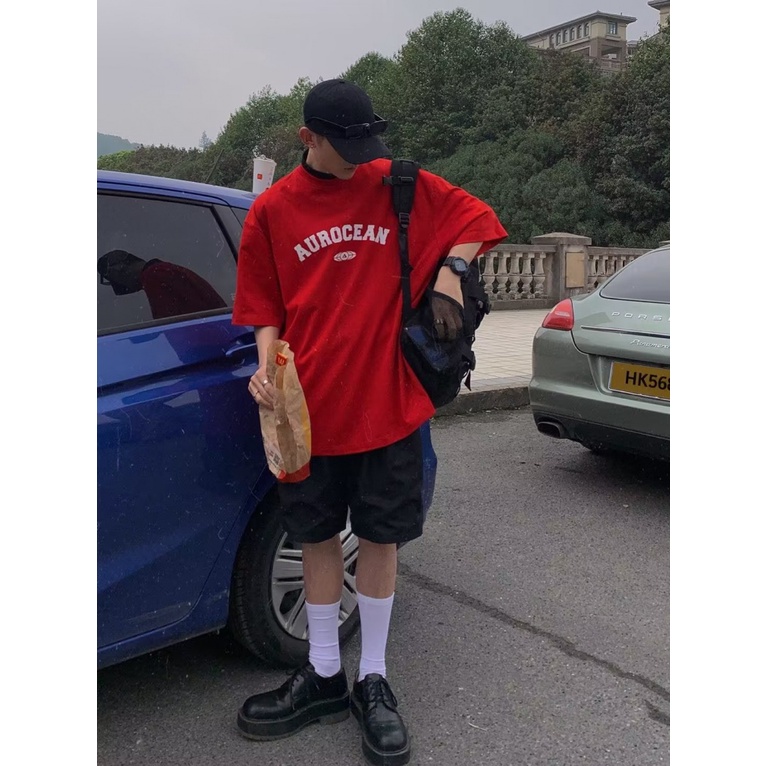 Áo Thun plus Size Tay Ngắn Dáng Rộng Đơn Giản Phong Cách Nhật Bản Cho Nam