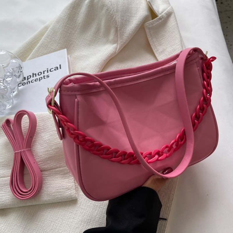 Túi Đeo Chéo Màu Kẹo Đơn Giản Thời Trang Hàn Quốc Cho Nữ