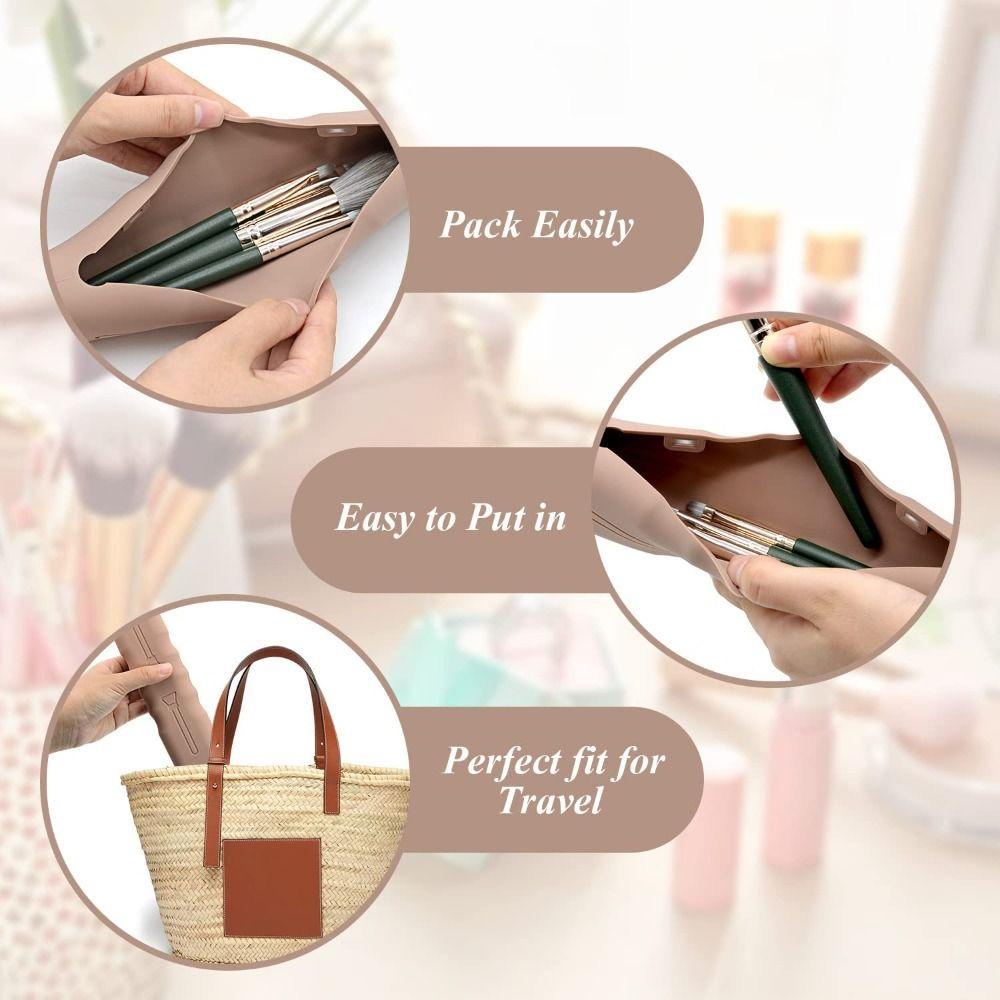 NORMAN Giá Đỡ Cọ Trang Điểm Bằng Silicone Tiện Dụng