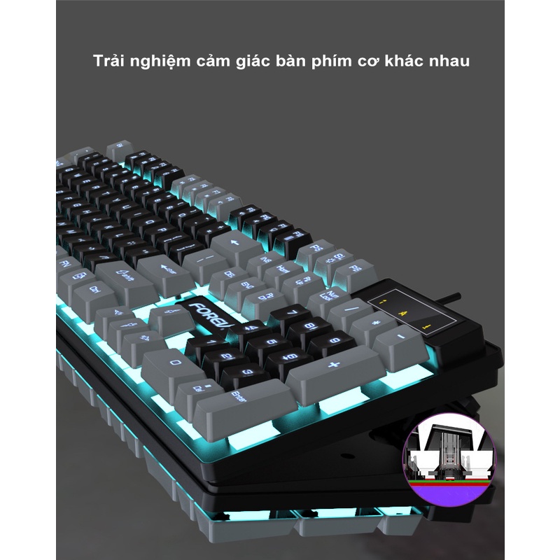 Bàn phím có dây bàn phím máy tính chơi game với đèn LED cảm giác bàn phím cơ Dành riêng cho game thể thao điện tử