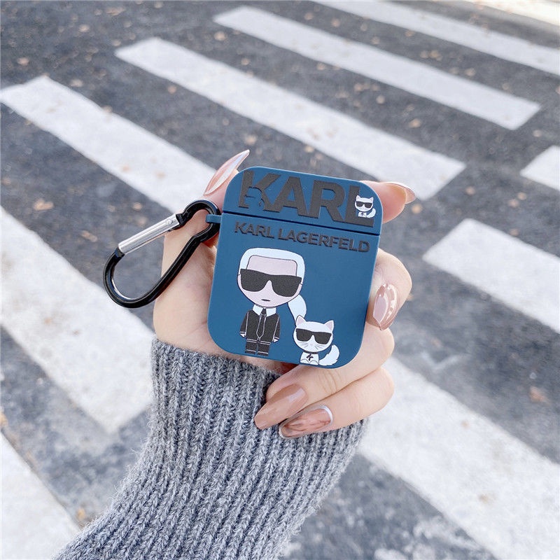 Airpods pro airpods 3 vỏ bảo vệ tai nghe cat karl thích hợp cho airpods1 2 3 pro case