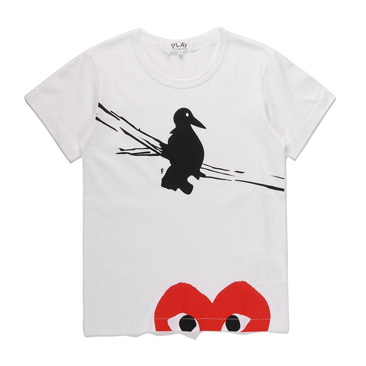 Áo Thun Tay Ngắn In Hình CDG Kawakubo Rei Thời Trang Cho Cặp Đôi