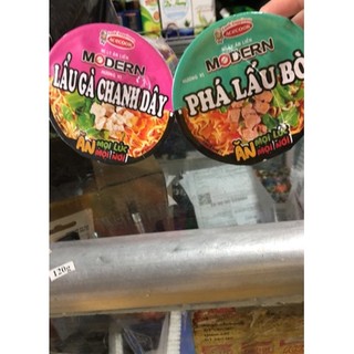Linhmart- Mì Tôm Modern Ăn Liền Các Vị Dạng Ly