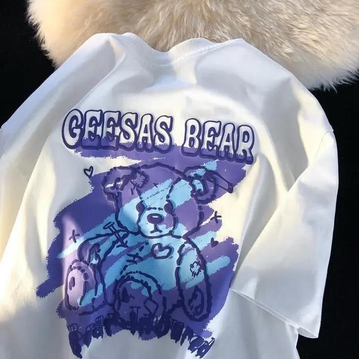 NRVP Áo Thun Tay Ngắn In Hình Thời Trang Đường Phố Hàn Quốc Mới Cho Nữ