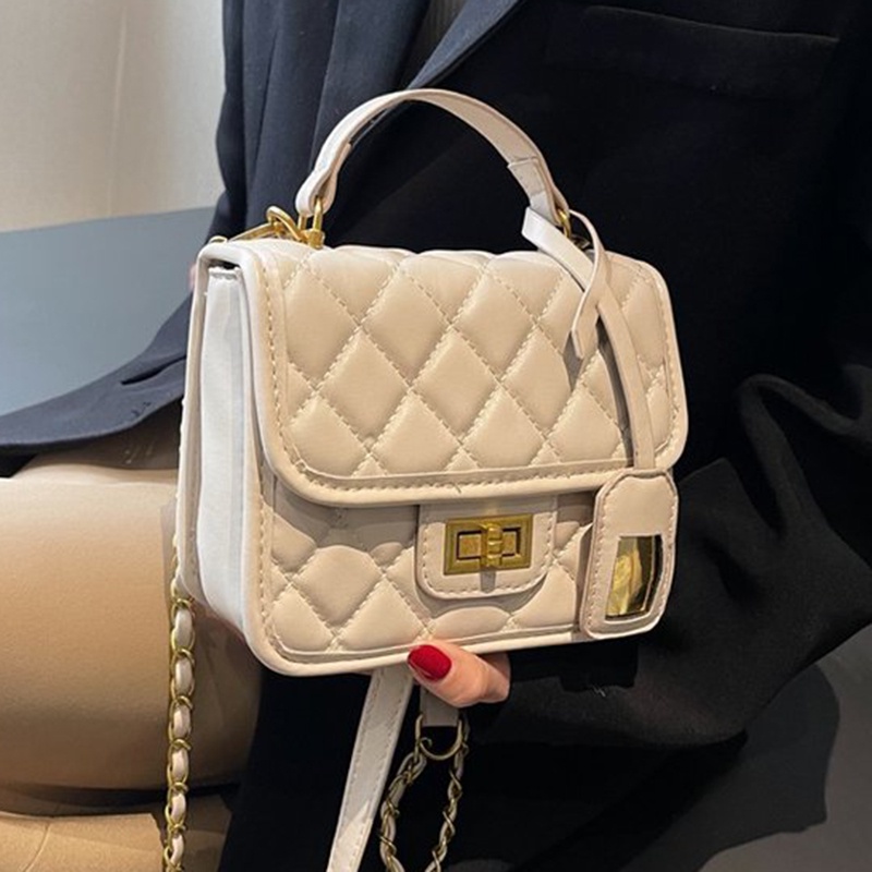 Túi Đeo Chéo Họa Tiết Hình Thoi Dập Nổi Thời Trang Cho Nữ