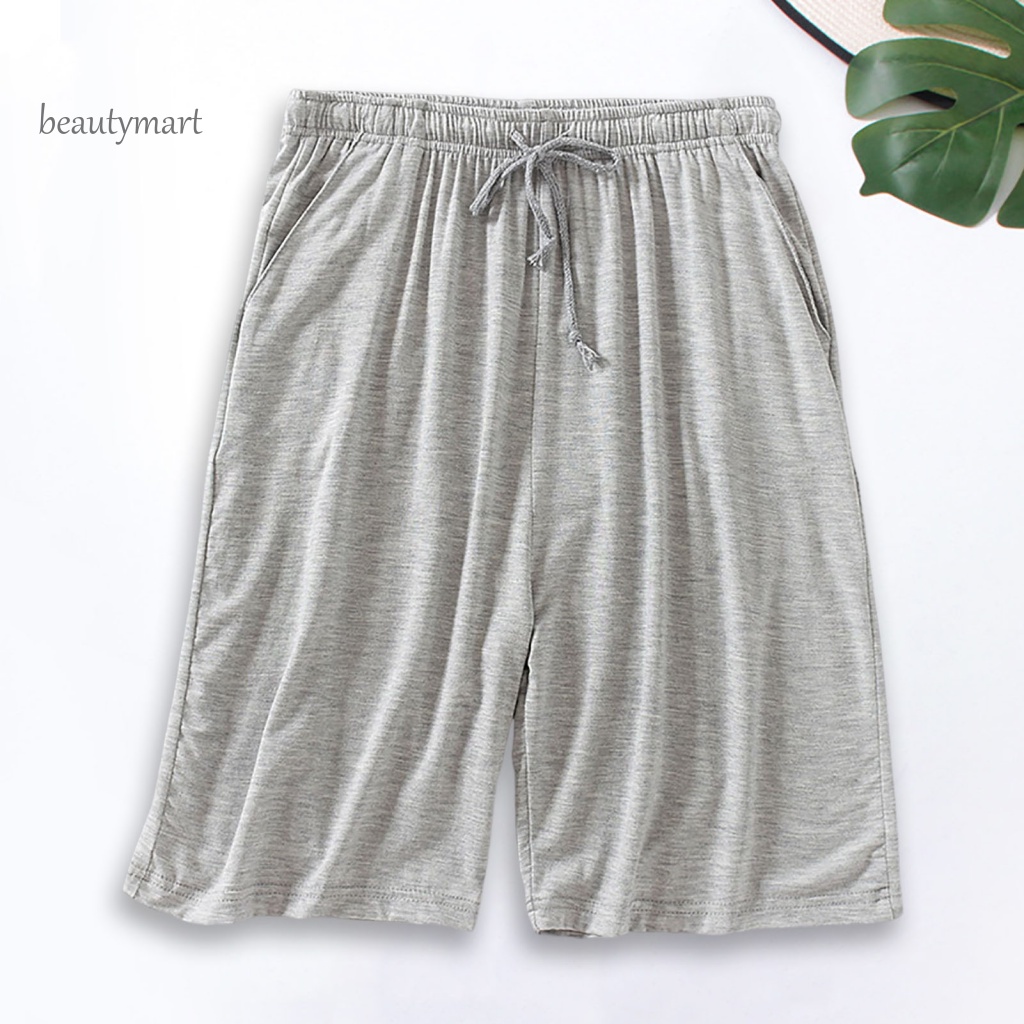 Beautymartm1 Quần Short Dài Đến Đầu Gối Màu Trơn